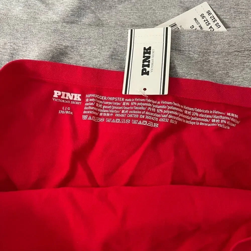 New! Pink| 4 pack|Hiphugger| Hipster